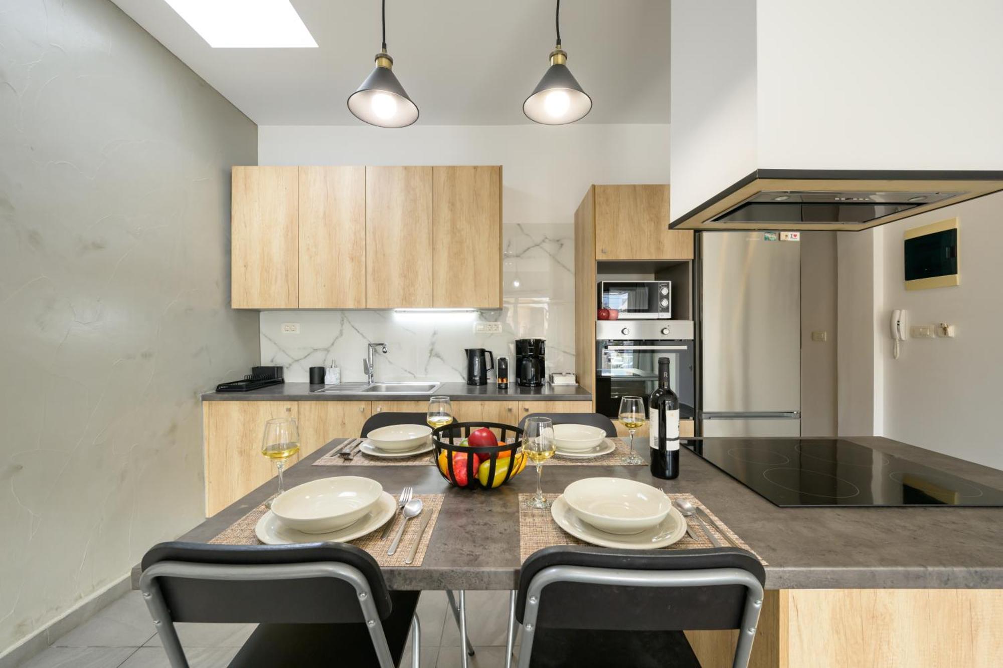 Modern Spacious Apartment Кісамос Екстер'єр фото