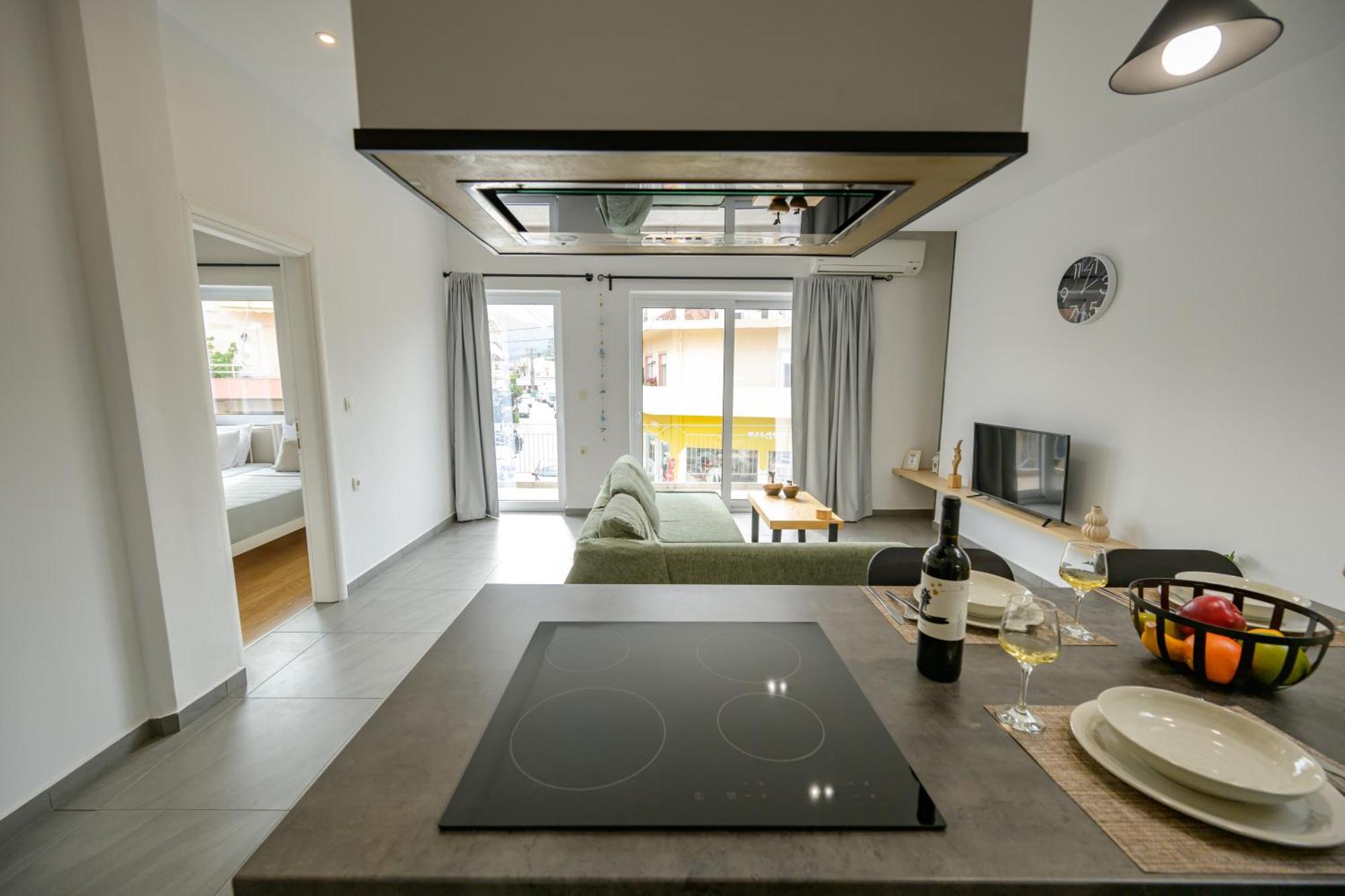 Modern Spacious Apartment Кісамос Екстер'єр фото